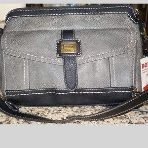 Concept Gray leather purse